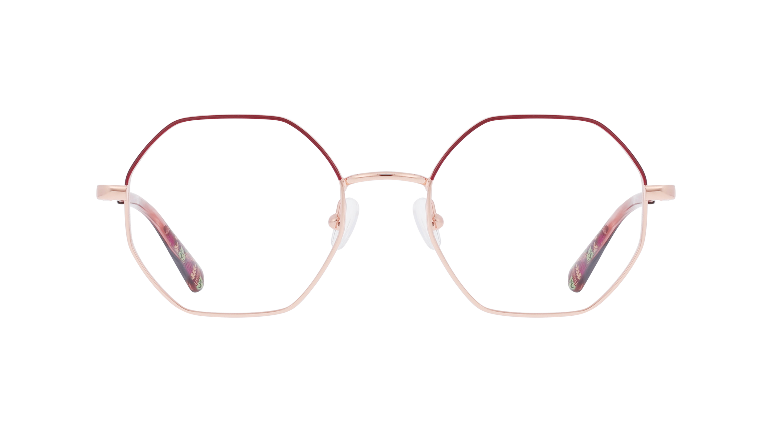 Tropical pop Bordeaux et or rose