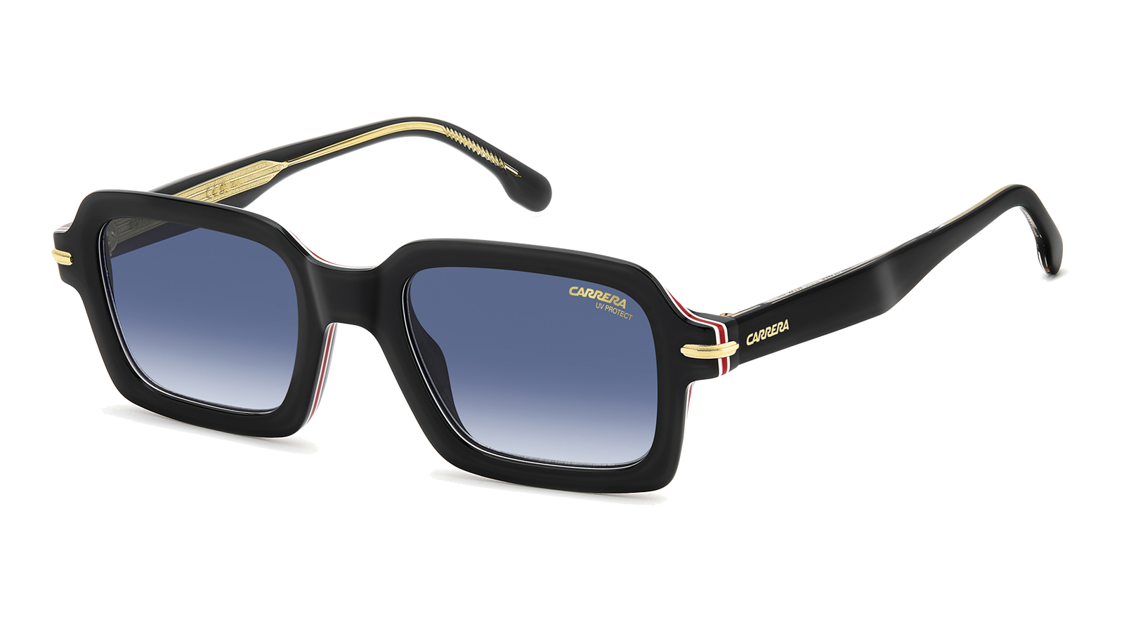 CARRERA358/S Noir verres Bleu dégradé