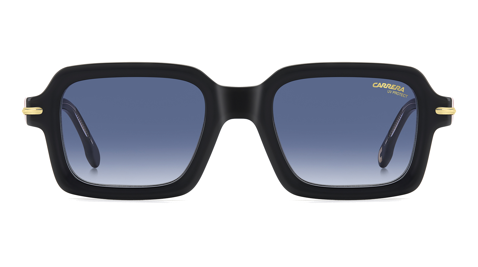 CARRERA358/S Noir verres Bleu dégradé