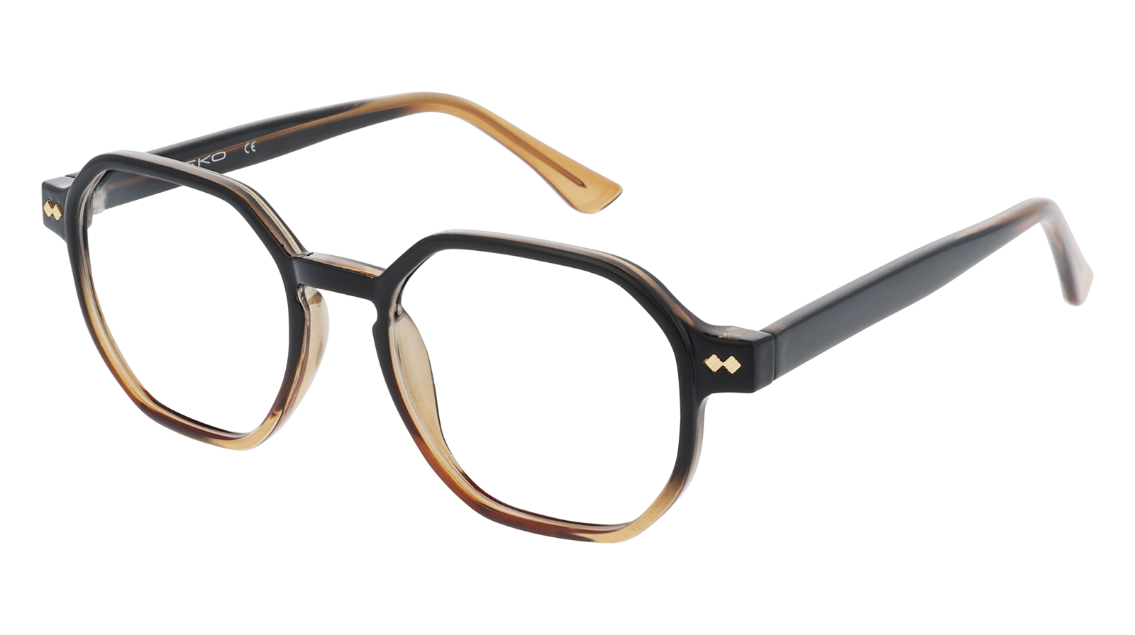 EKA18M Noir dégradé brun cristal