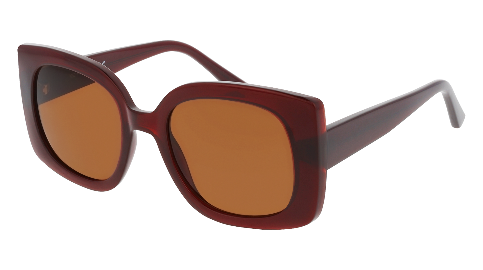 EKSA28M Marron foncé Cristal verres Brun
