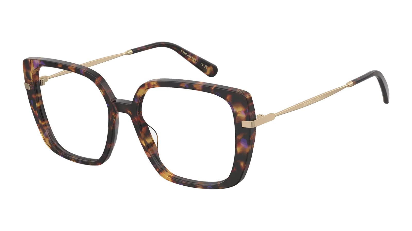 MARC834 Ecaille foncé marron et violet