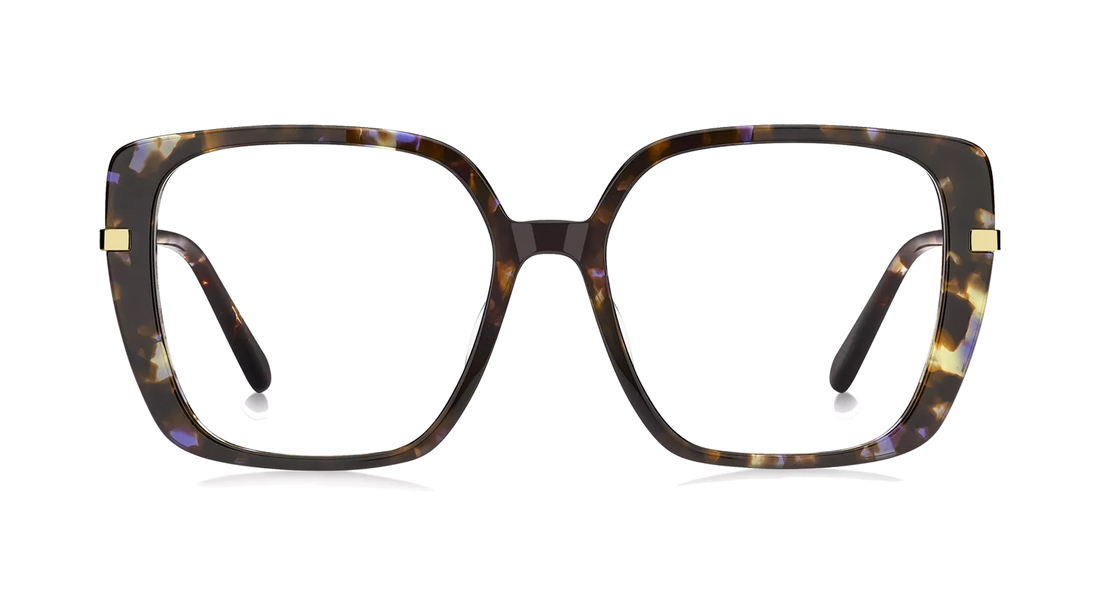 MARC834 Ecaille foncé marron et violet