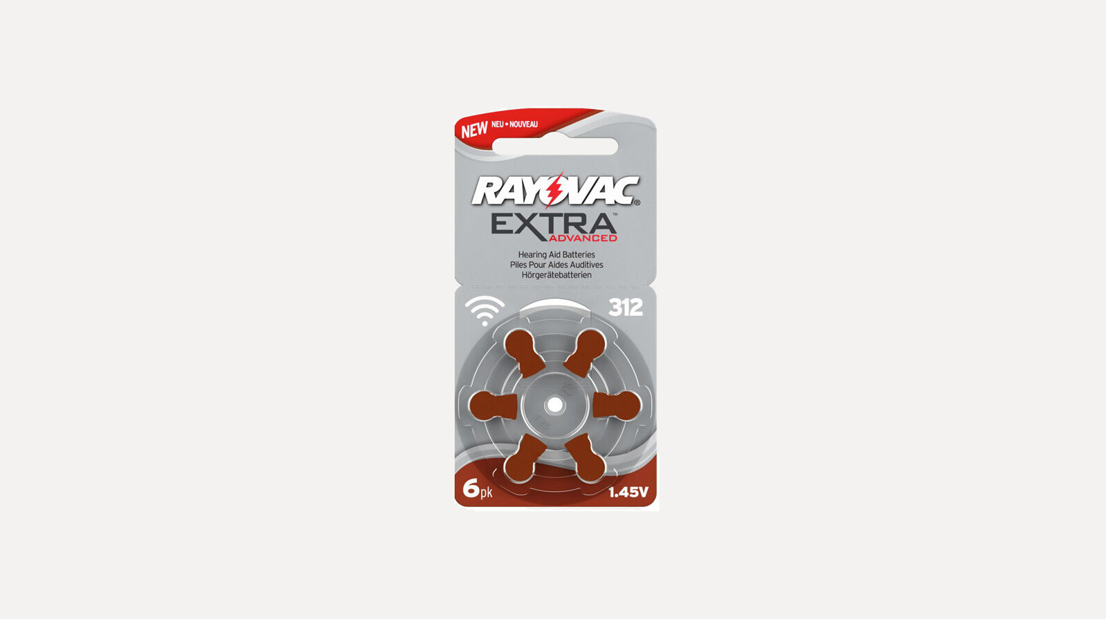 RAYOVAC:Pack 6 Piles Audio 312