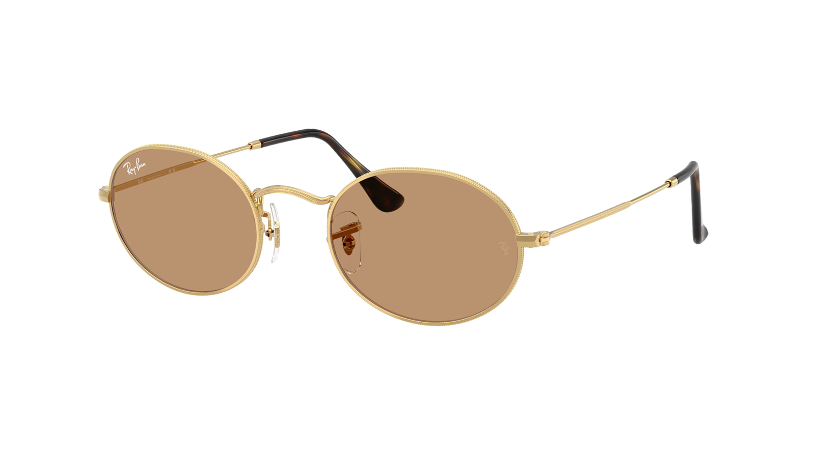 OVAL METAL Marron