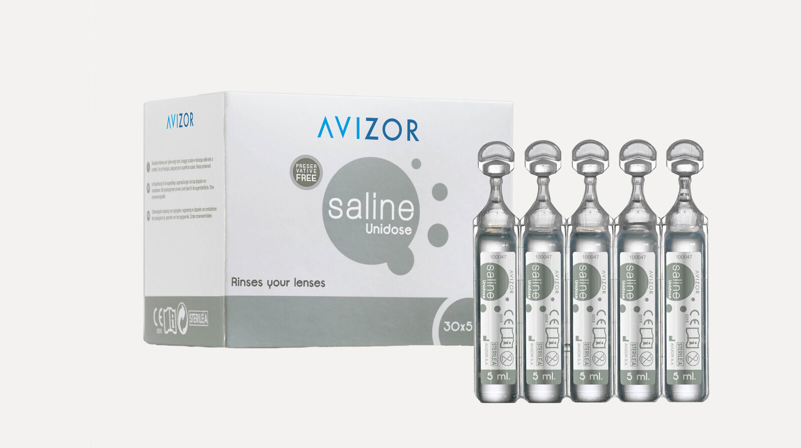 AVIZOR SALINE UNIDOSES 5mlX30