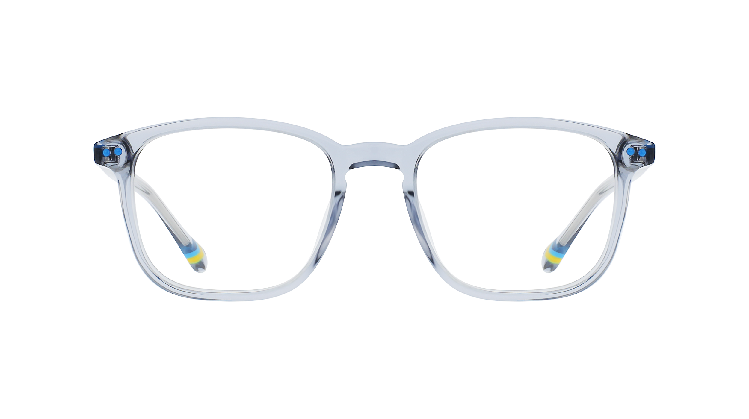 Devo Gris clair cristal et bleu